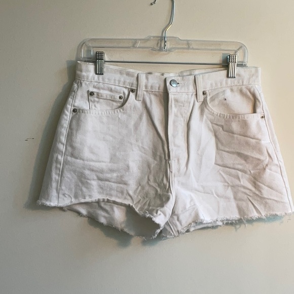 Reformation white denim shorts - Picture 1 of 7